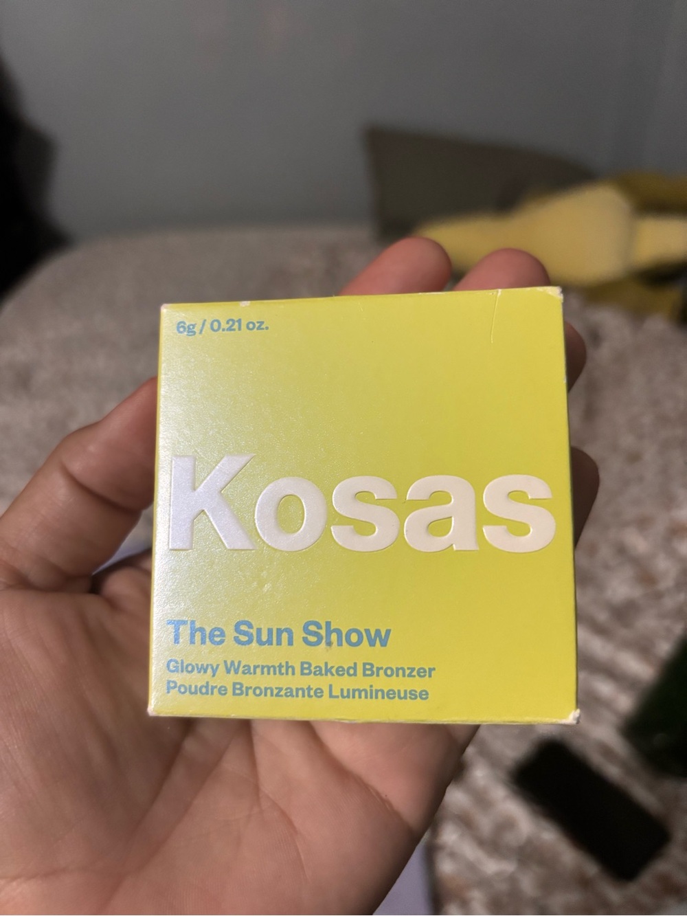 Kosas Escape Medium Bronze Compact - Yellow & Brown Box